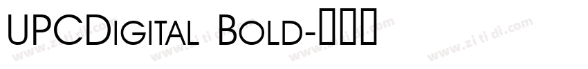 UPCDigital Bold字体转换